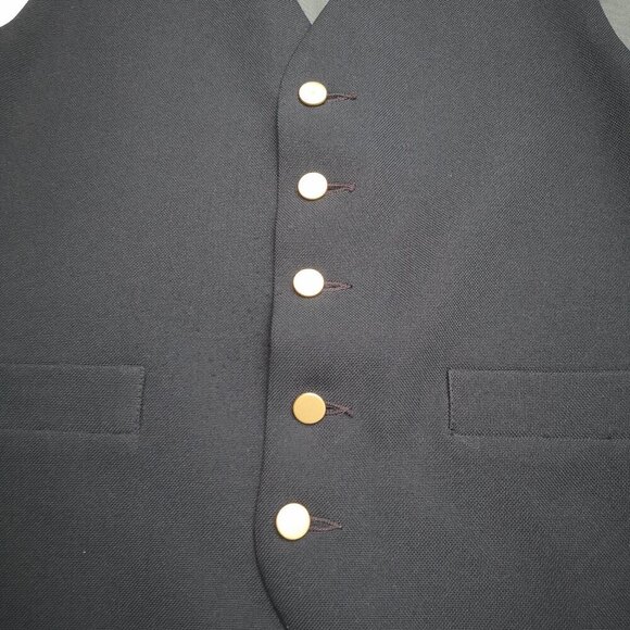 Levi's Panatela Sportswear Men's Size Medium Navy Button Front Vest - Picture 6 of 7